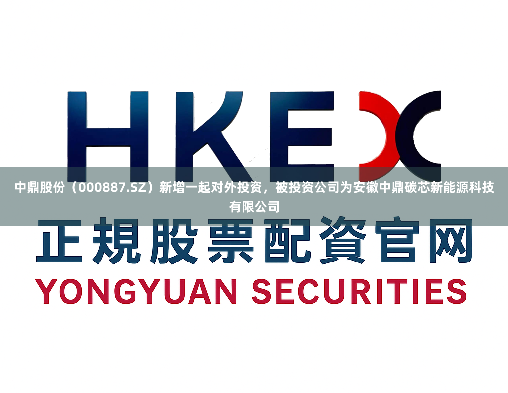 中鼎股份（000887.SZ）新增一起对外投资，被投资公司为安徽中鼎碳芯新能源科技有限公司